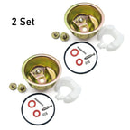Set of 2 Carburetor Needle Bowl Float Gaskets for Honda GX270 GX340 GX390