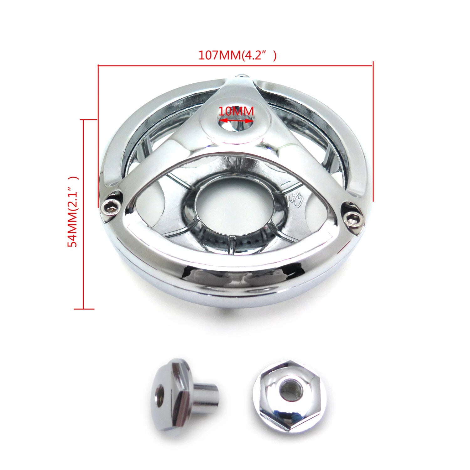 Chrome Vantage Horn Cover for Yamaha V-Star 1100 (1999–2009)