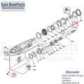 Seal Kit for Yamaha Outboard Gearcase (93101-30M17)