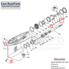 Seal Kit for Yamaha Outboard Gearcase (93101-30M17)
