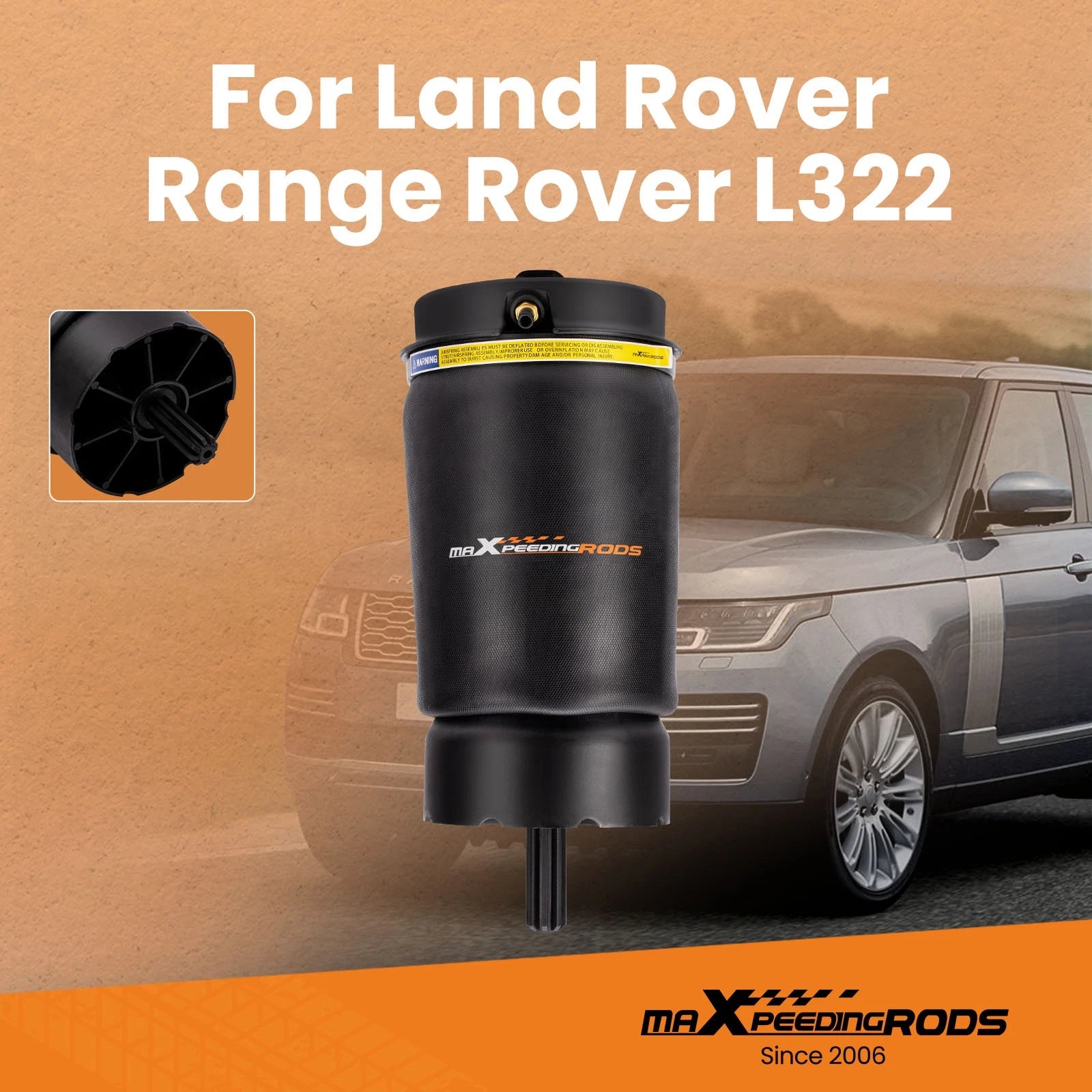 1x Air Suspension Spring Bags for Range Rover L322 (2002-2012)