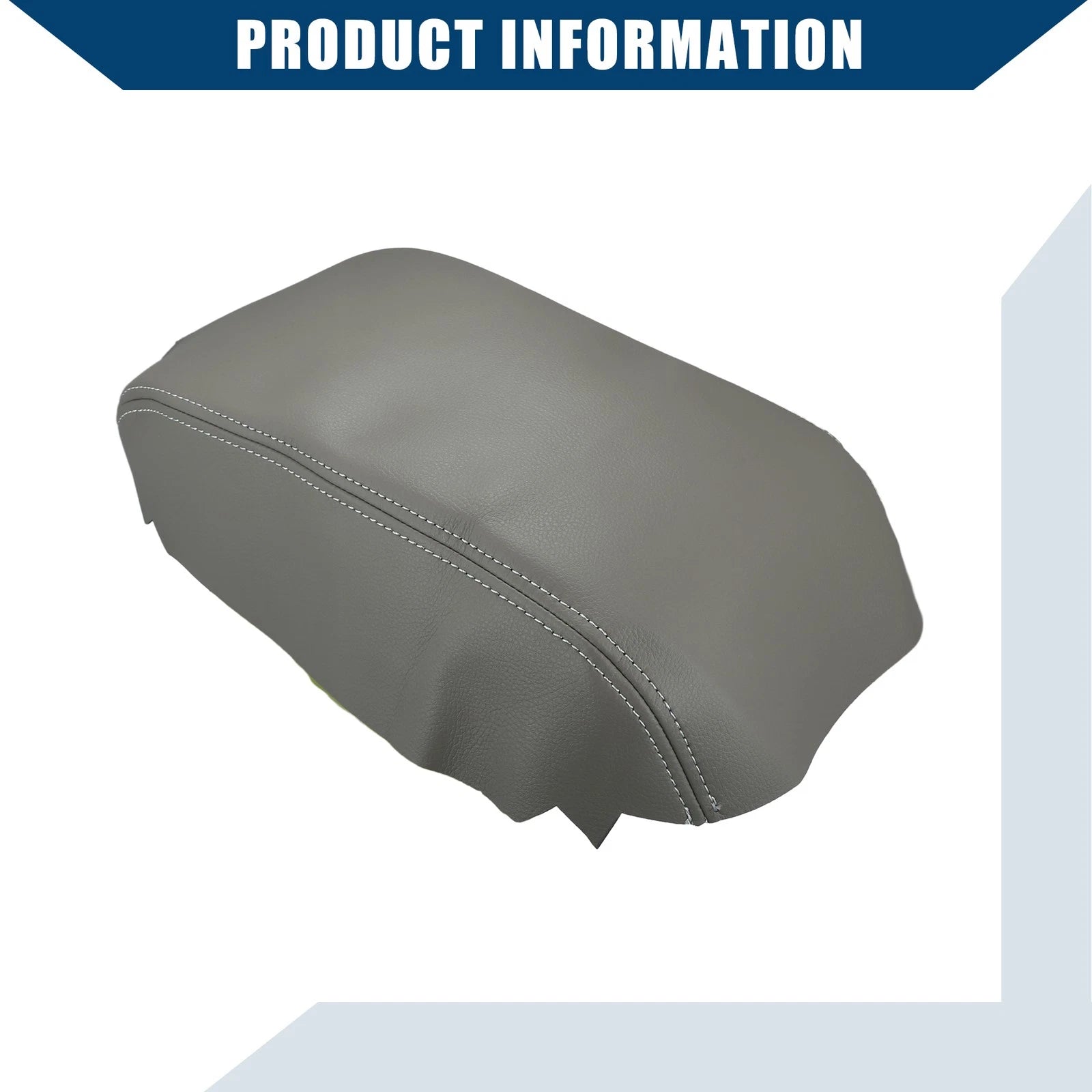 Center Console Armrest Covers for Nissan Pathfinder (2005–2012) Faux Leather Gray