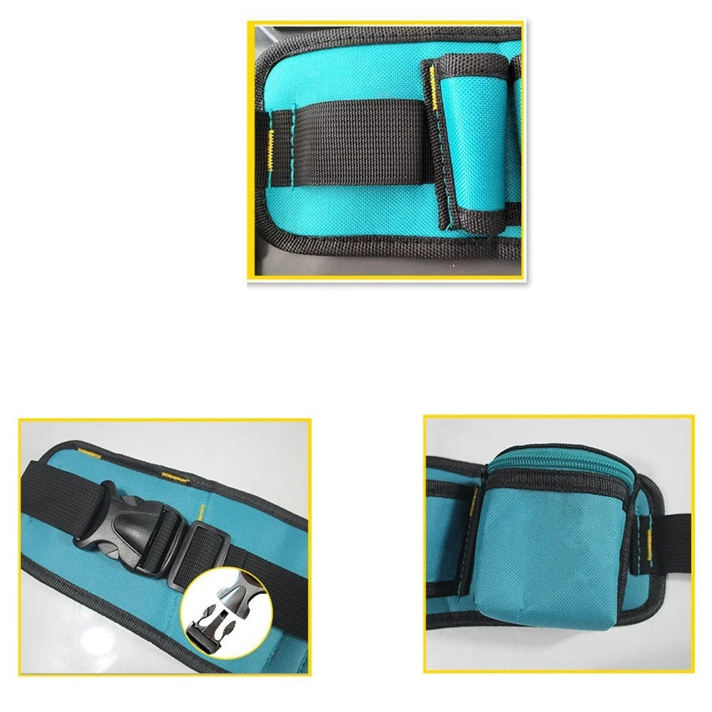 Electrician Tool Belt Pouch 600D Oxford Cloth Multi Pocket (8.5 x 9.5 x 4.5 cm)