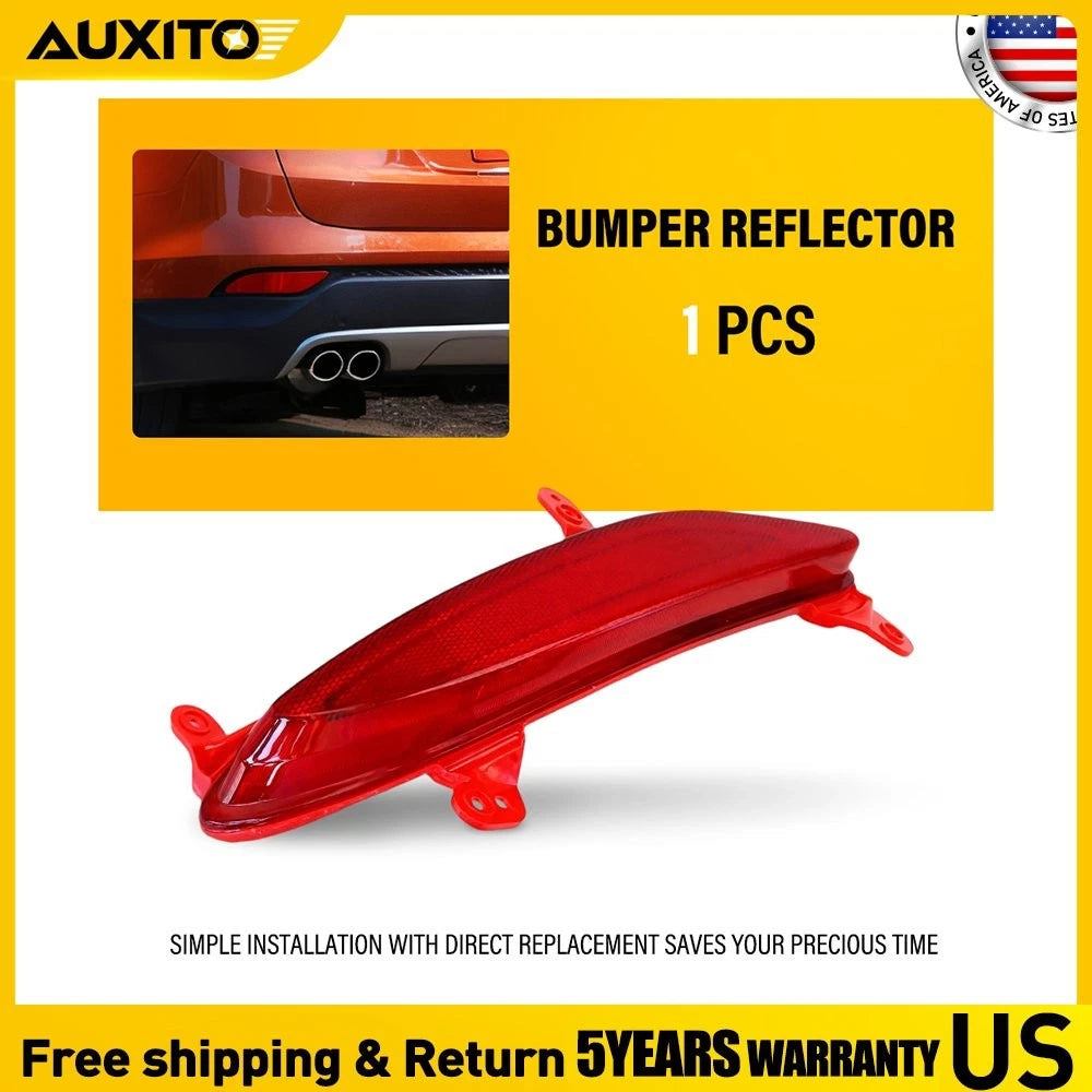Driver Side Rear Bumper Reflector Lamp Red for Hyundai Santa Fe Sport (2013–2016)