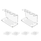 Acrylic Shaving Tool Holder for Wall or Desktop (17x7.8x11.5cm)