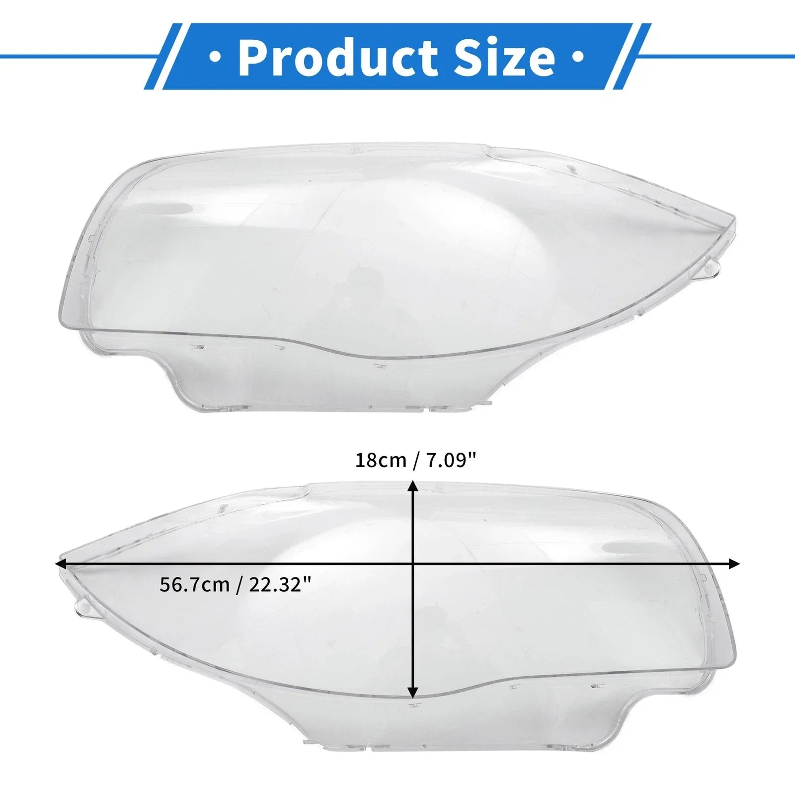 Headlight Lens Covers Front Left Right for BMW 120i