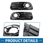 1 Pair Front Fog Light Grill for Audi Q5 (2013–2017) No. 8R0807681M/8R0807682J