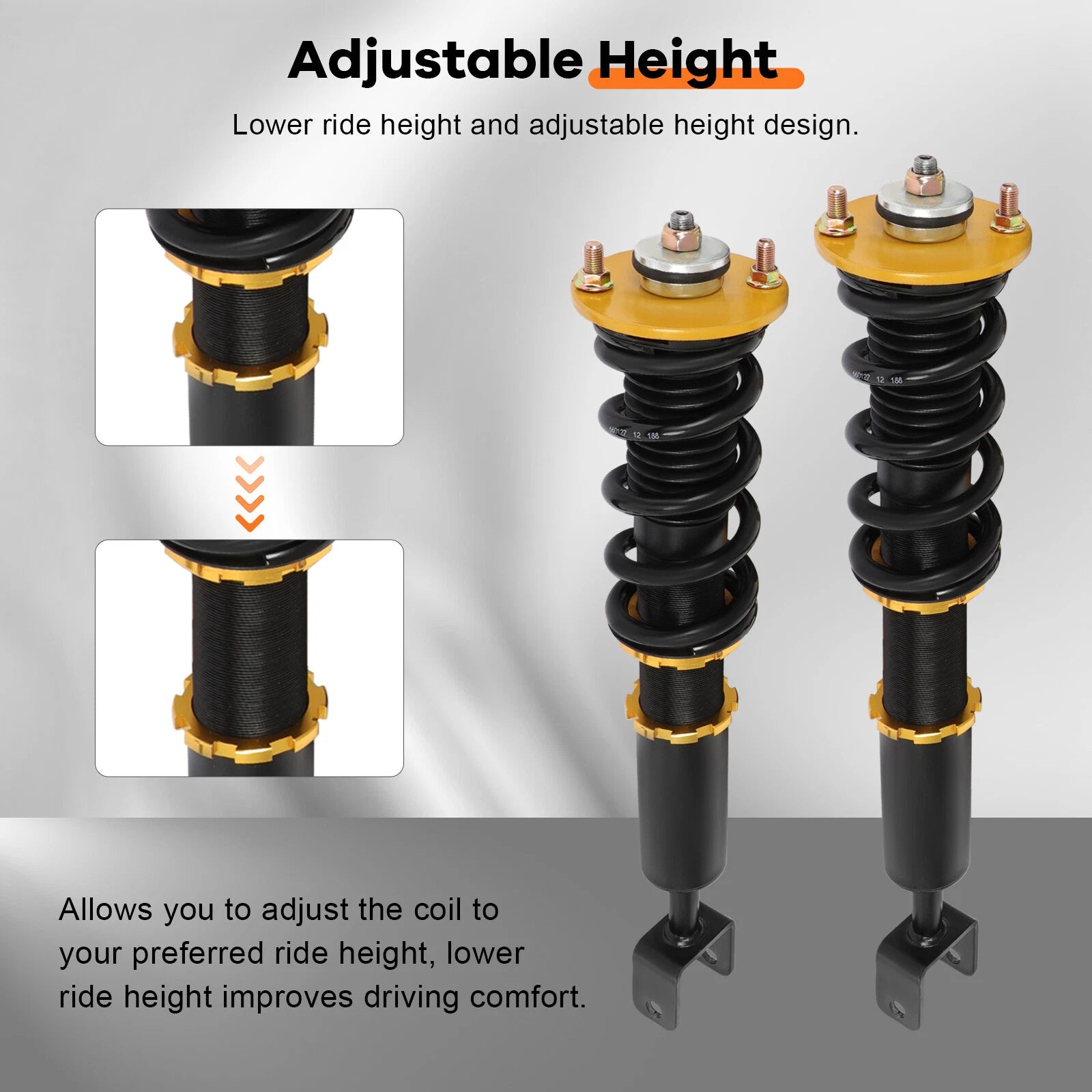 Coilovers for Honda Accord (2013-2016) Adjustable Height Suspension Kits