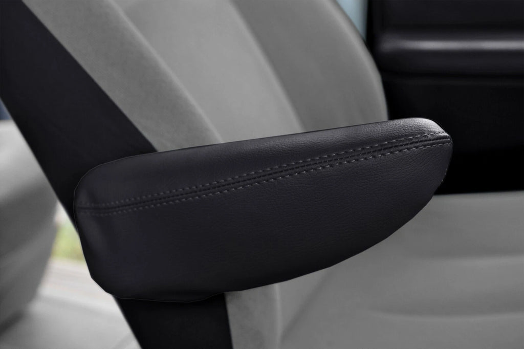 Leather Seat Armrest Cover for Dodge Grand Caravan (1996–2007) Black