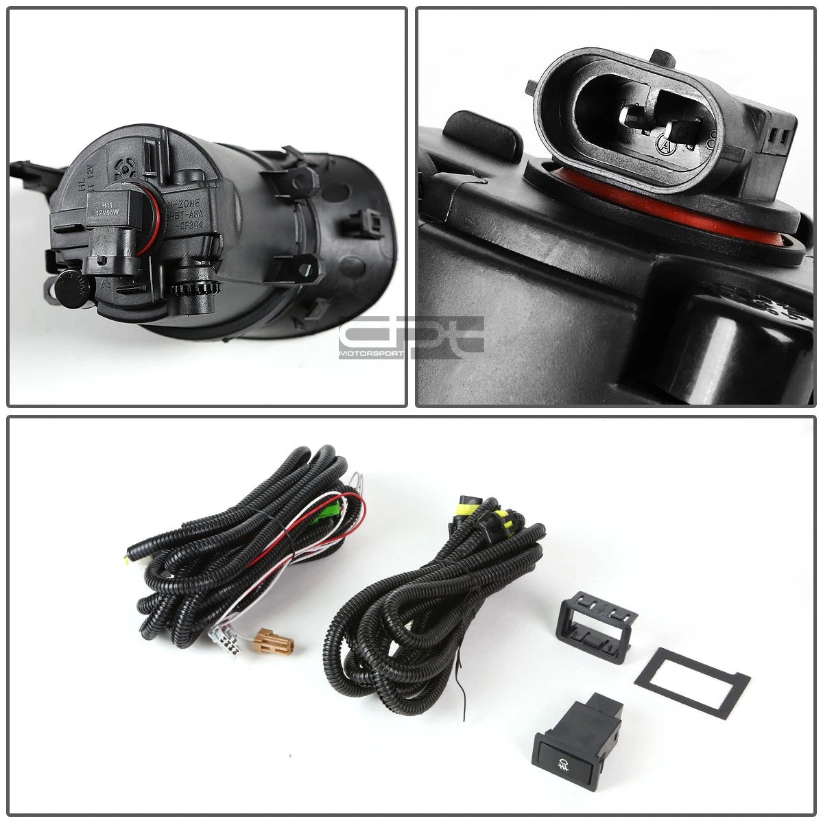 Fog Light Lamp + Switch for Toyota Yaris XP90 (2006–2008) Yellow Lens