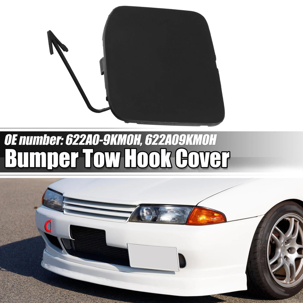 Front Bumper Tow Hook Cover Cap for Nissan Versa Sedan (2015–2019) Matte Black 718844783835