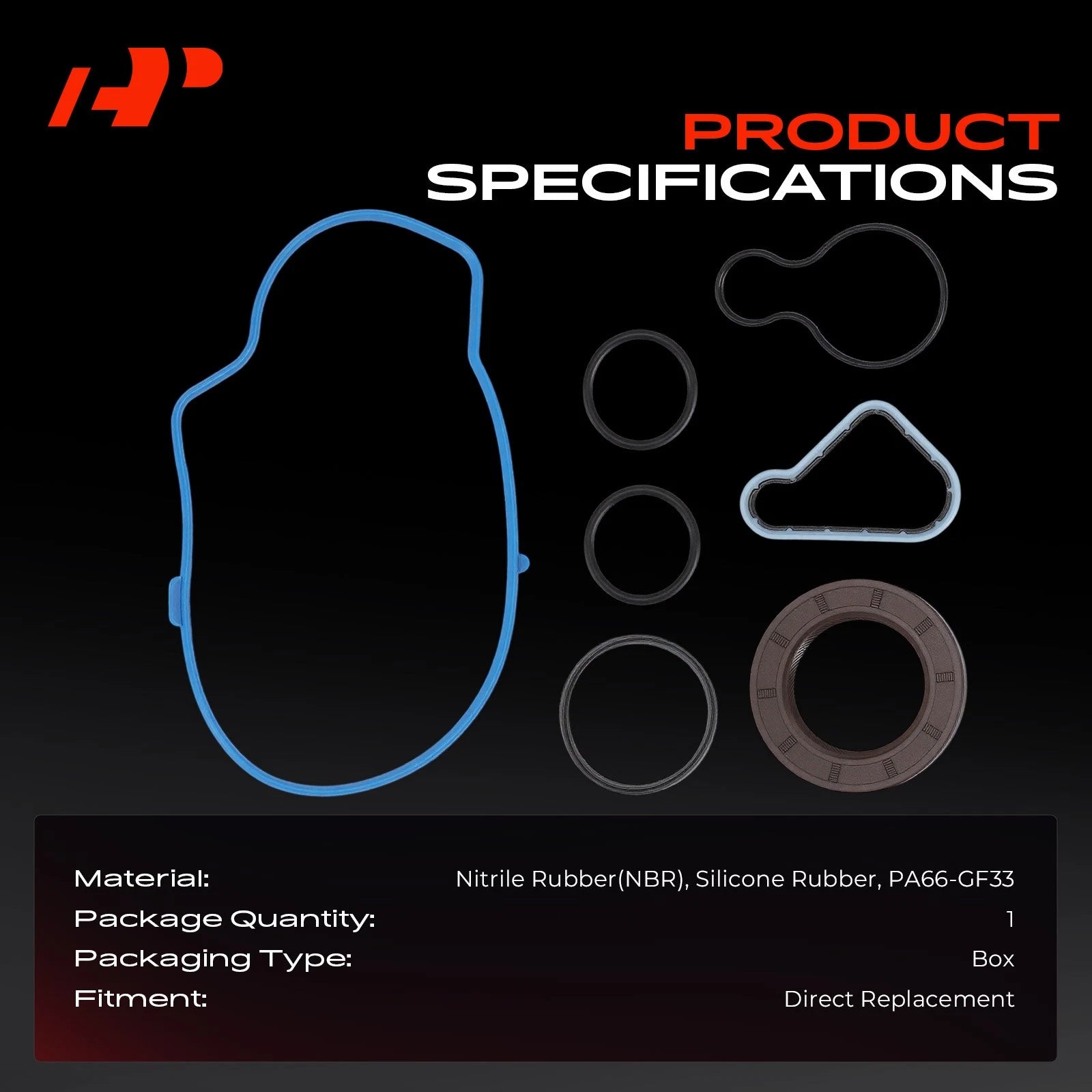 Engine Timing Cover Gasket Set for Ram Dakota Jeep Grand Cherokee (1997–2004)