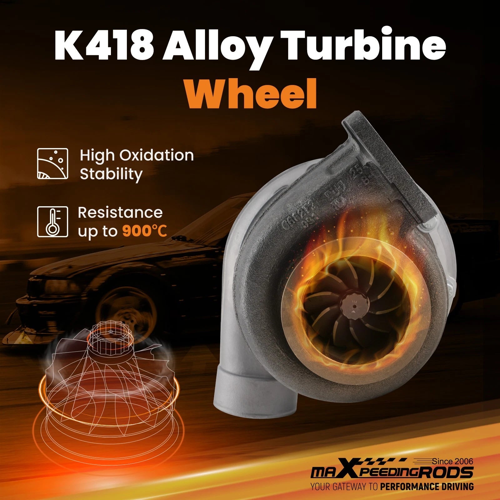 S300SX3 Turbocharger for T4 Twin Scroll (177275, .91 A/R, 85 Trim, 66mm)
