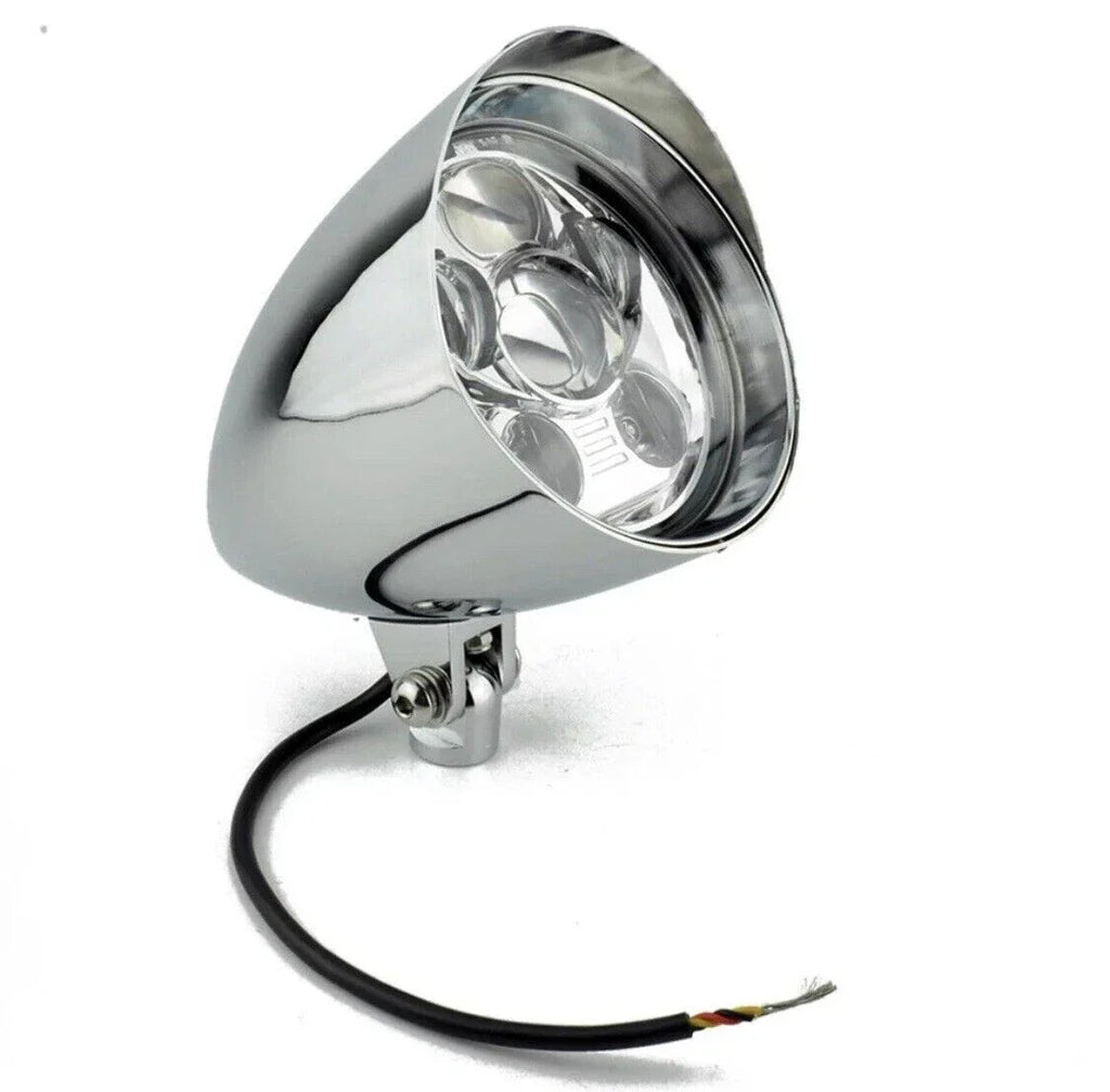6'' Chrome LED Headlight for Harley Sportster Softail Chopper