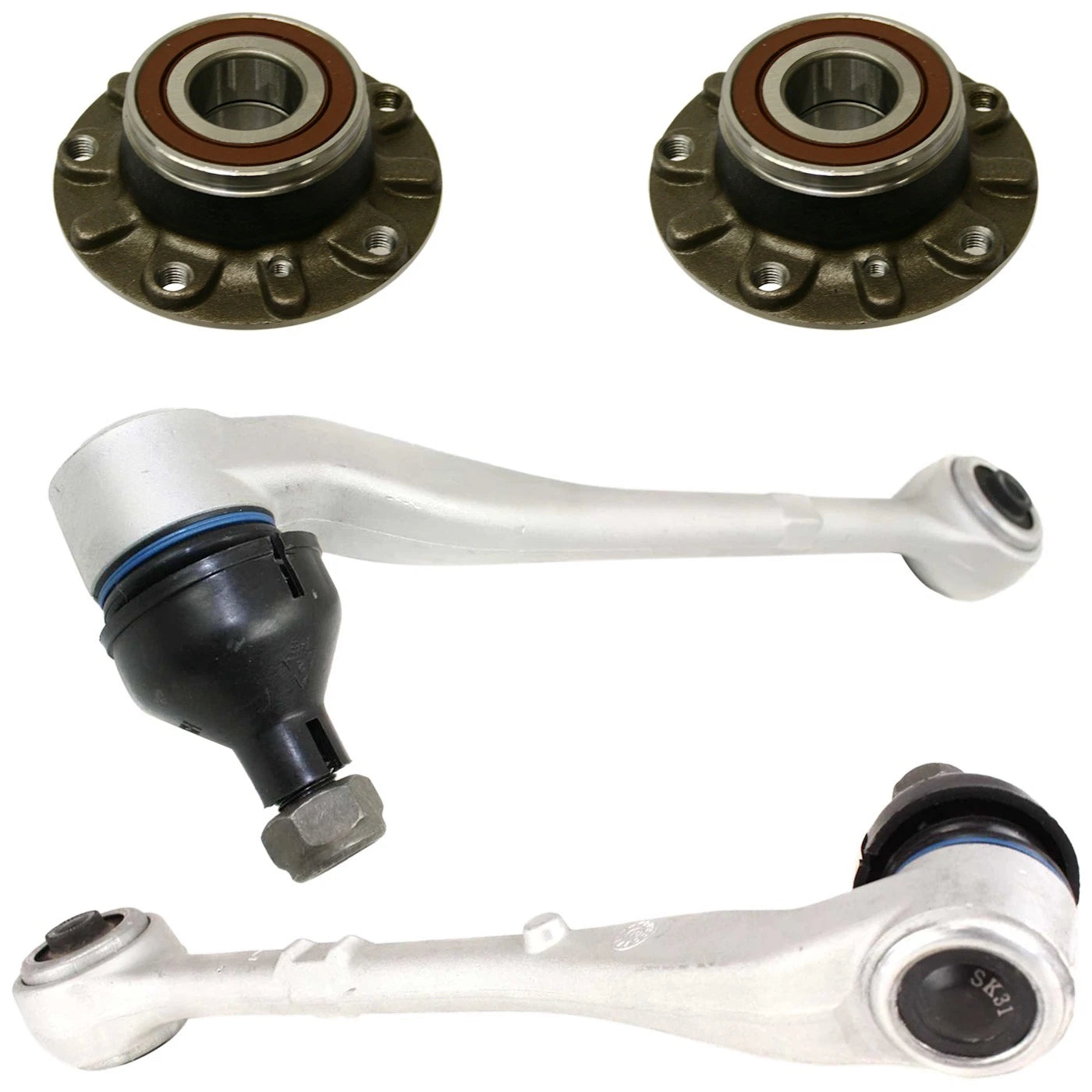 Set of 2 Wheel Hubs for BMW 740, 750 (Left & Right)
