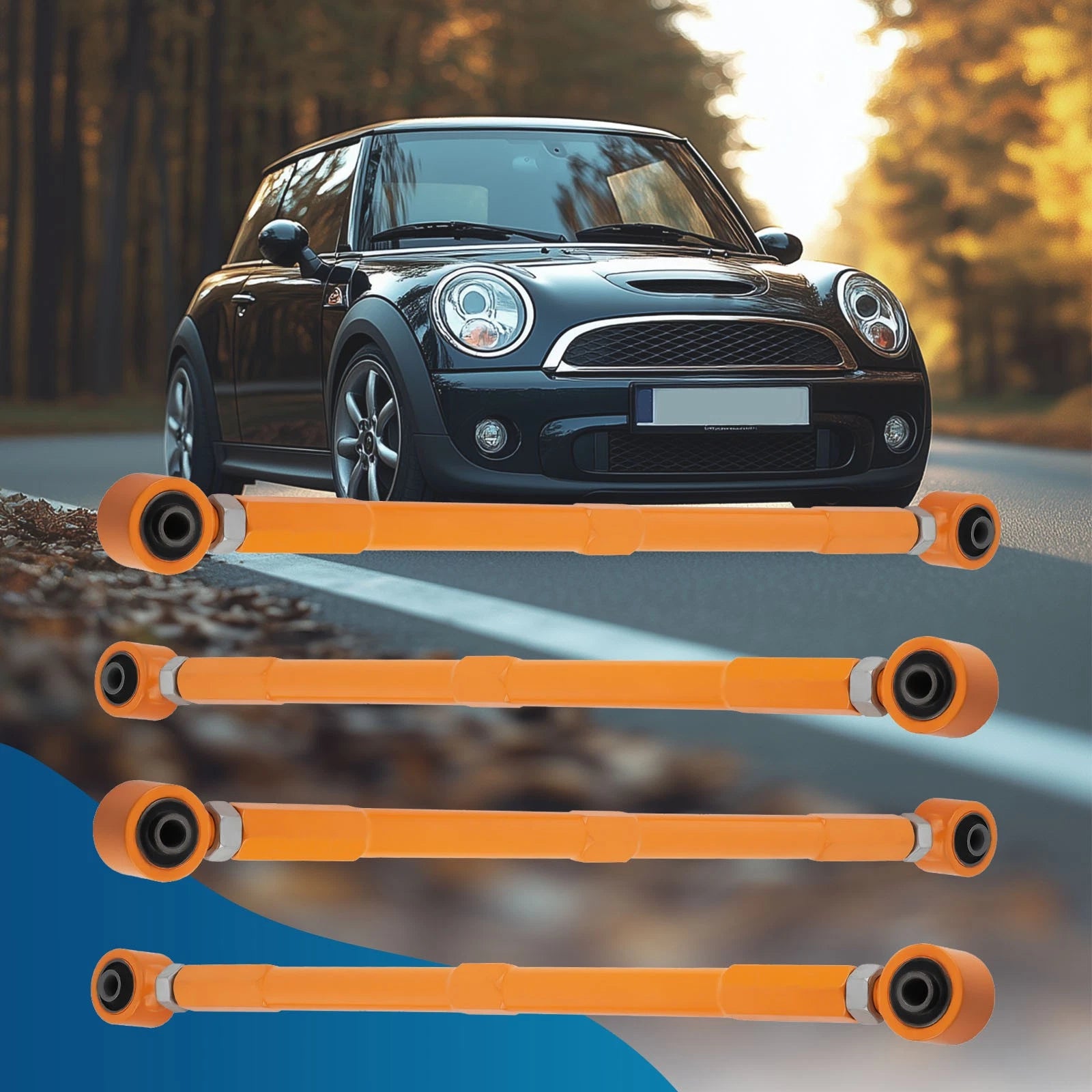 Adjustable Rear Upper&Lower Control Arms For Mini Cooper R50 R53 R55 R56 R57 R58