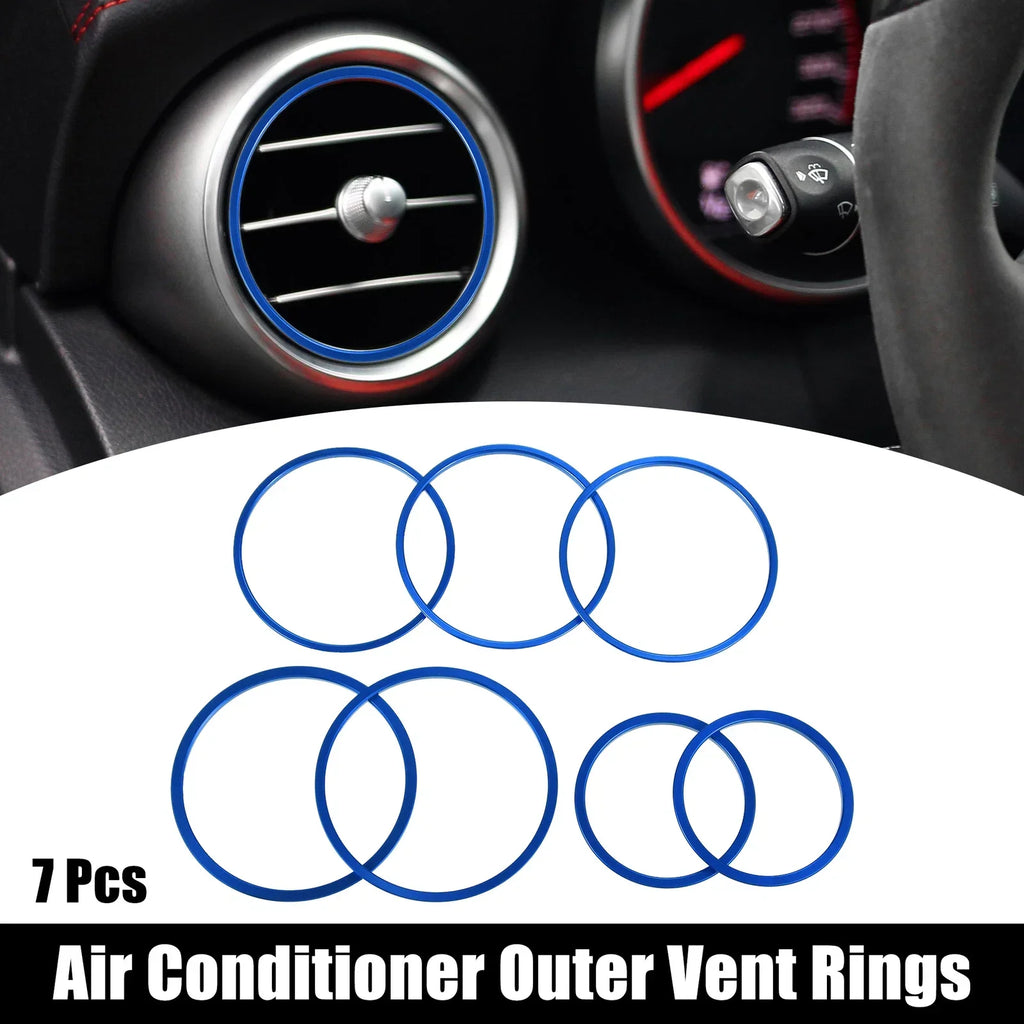 7 x Air Conditioning Outer Vent Ring Trim Covers for Mercedes Benz W205