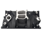 SBC Chevy Dual Plane Satin Aluminum Intake Manifold for Vortec 350 (1996–2002)