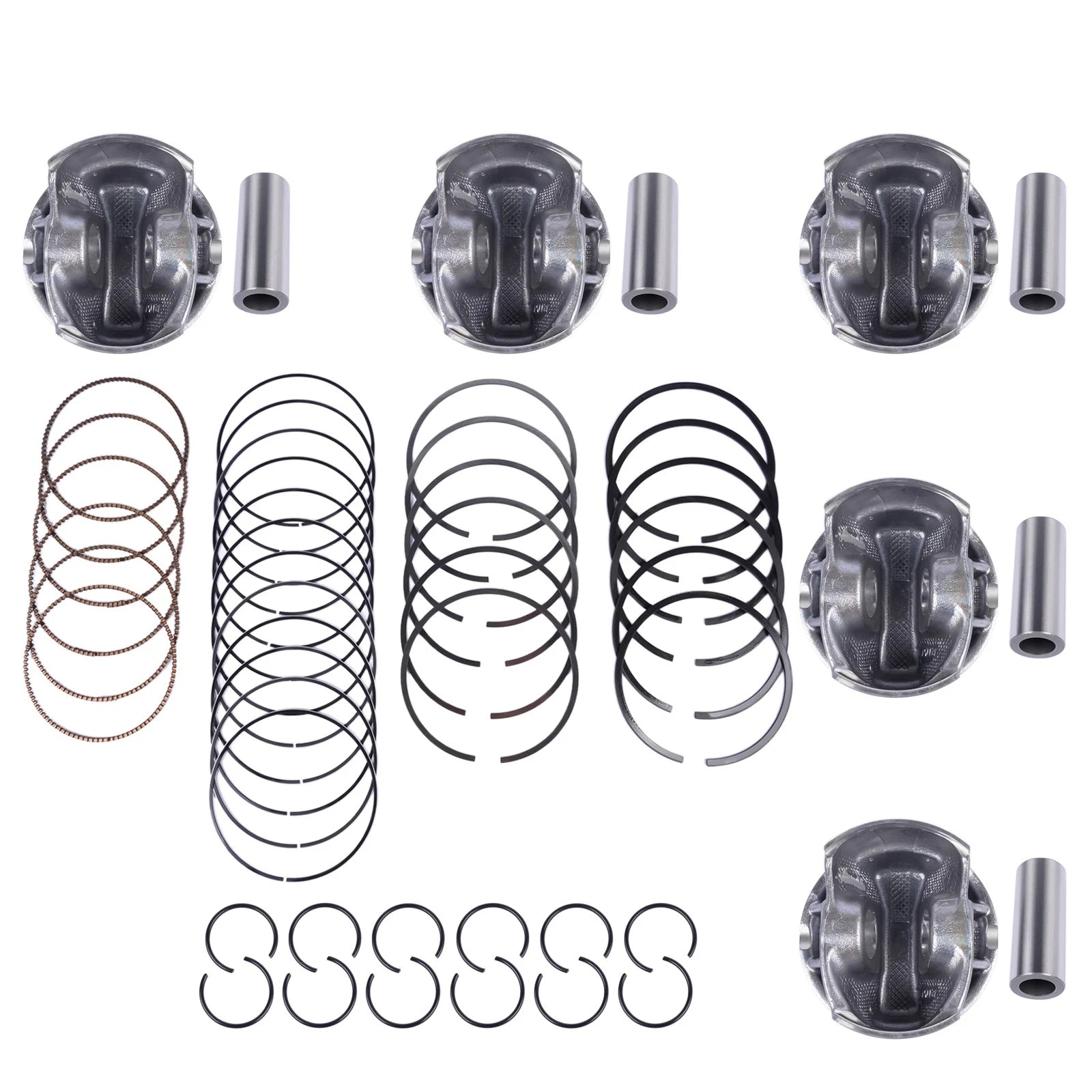 6X Pistons & Rings Set STD for Audi A6 A7 Q8 S4 VW Porsche 3.0 EA839 (2019–2023)