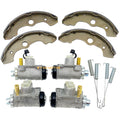 Set of 4 Front Brake Wheel Cylinders & Shoes for Honda Foreman 400 TRX400FW (1999–2003)