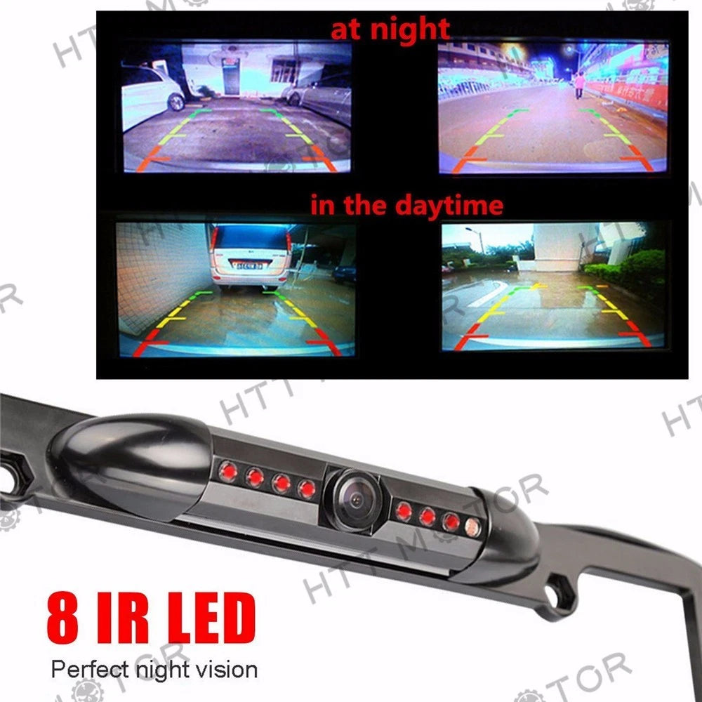 Backup Camera for US License Plate Frame (Waterproof, Night Vision)