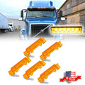 Set of 5 Amber LED Cab Roof Marker Lights for Volvo VN/VNL (2003–2020)