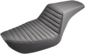 SADDLEMEN Step-Up Seat for Dyna (896-04-171) - Front Tuck-n-Roll - Black