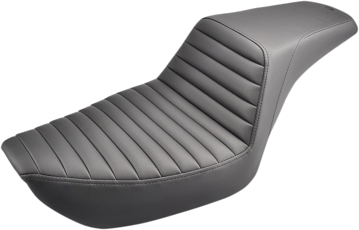 SADDLEMEN Step-Up Seat for Dyna (896-04-171) - Front Tuck-n-Roll - Black