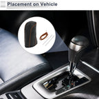 1 Pc Gear Shift Knob Cover for Nissan Tiida (2004–2012) Pebbled Black Brown