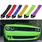 Set of 2 Racing Tow Straps for Front Rear Bumper Towing
