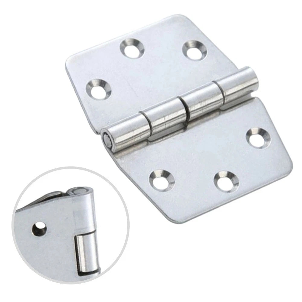 Marine Stainless Steel Hinge for Small Doors and Storage Boxes (60x74x2mm)