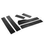 Universal Car Side Skirt Extension Rocker Panel Splitters Lip 78.7" Black