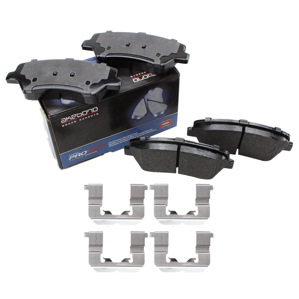 Akebono ProACT Front Disc Brake Pads for Hyundai Elantra GT, Kia Forte (2013–2018)