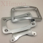 Chrome Laydown Curved License Plate Bracket for Harley Street Glide/Road Glide (2014–2023)