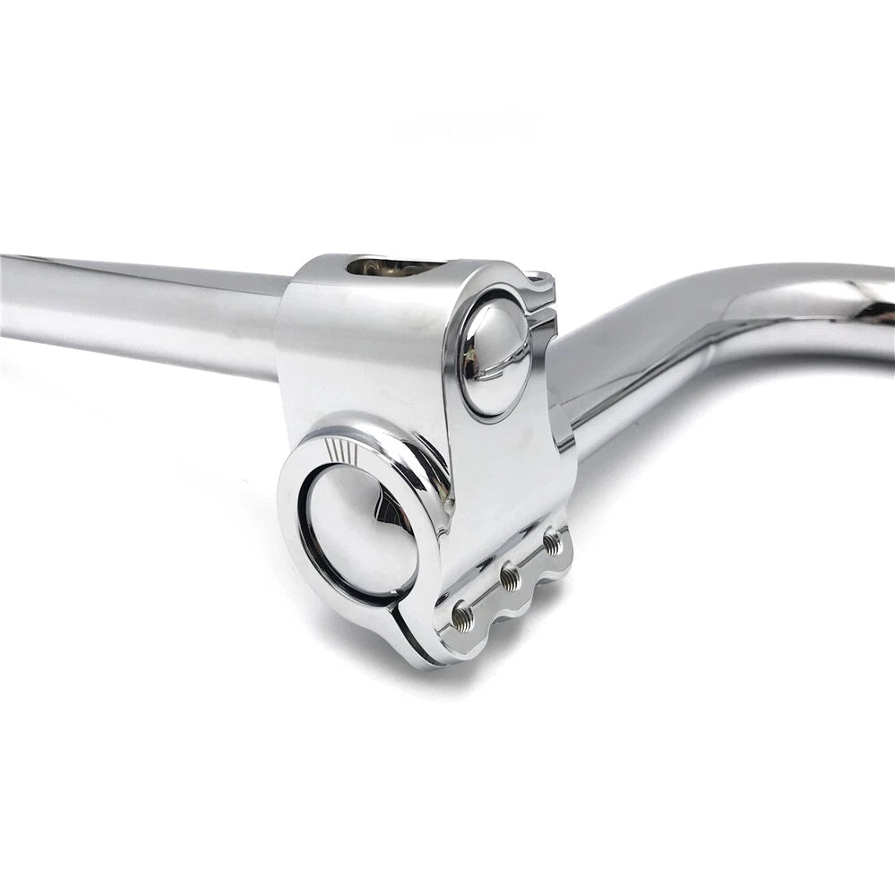 8" +2" Rise Monkey Handlebar for Harley Sportster Dyna Softail (1996–2017) Chrome