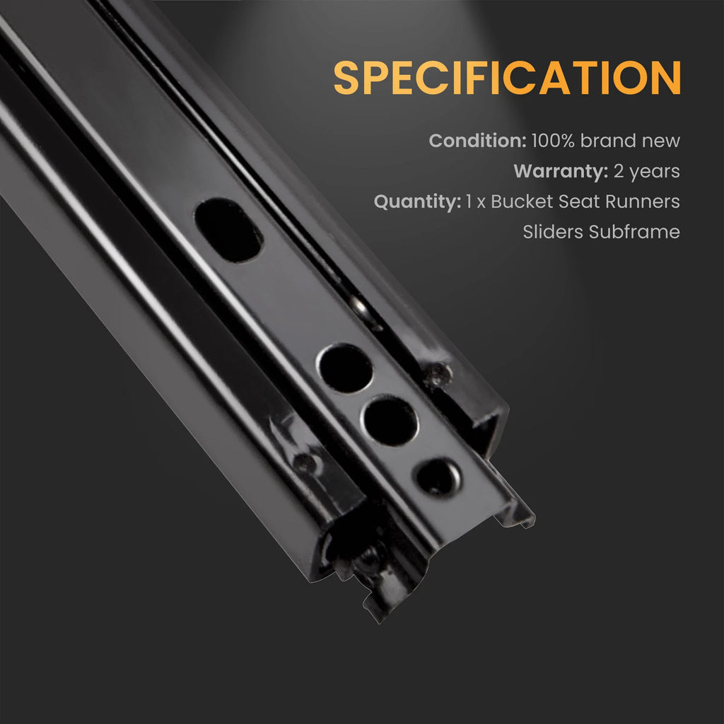 Universal Dual Locking Seat Base Sliders for Bucket Seats (Single Steel)
