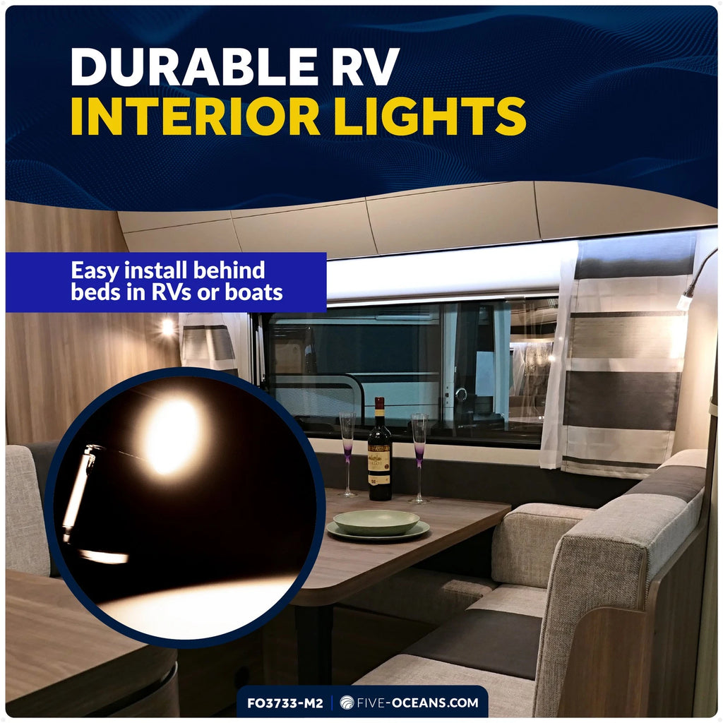 2X LED Reading Lights for RV Interior (LED Light Fixtures)