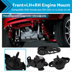 Engine Mount Set of 2 for Honda Jazz GD1 GD3 L13A1 L15A1 (2002–2008)