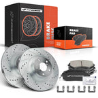 Front Drilled Brake Rotors & Ceramic Pads for Subaru Outback (2005–2013)