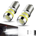 2X 1157 LED White DRL Turn Signal Parking Tail Light Bulbs for