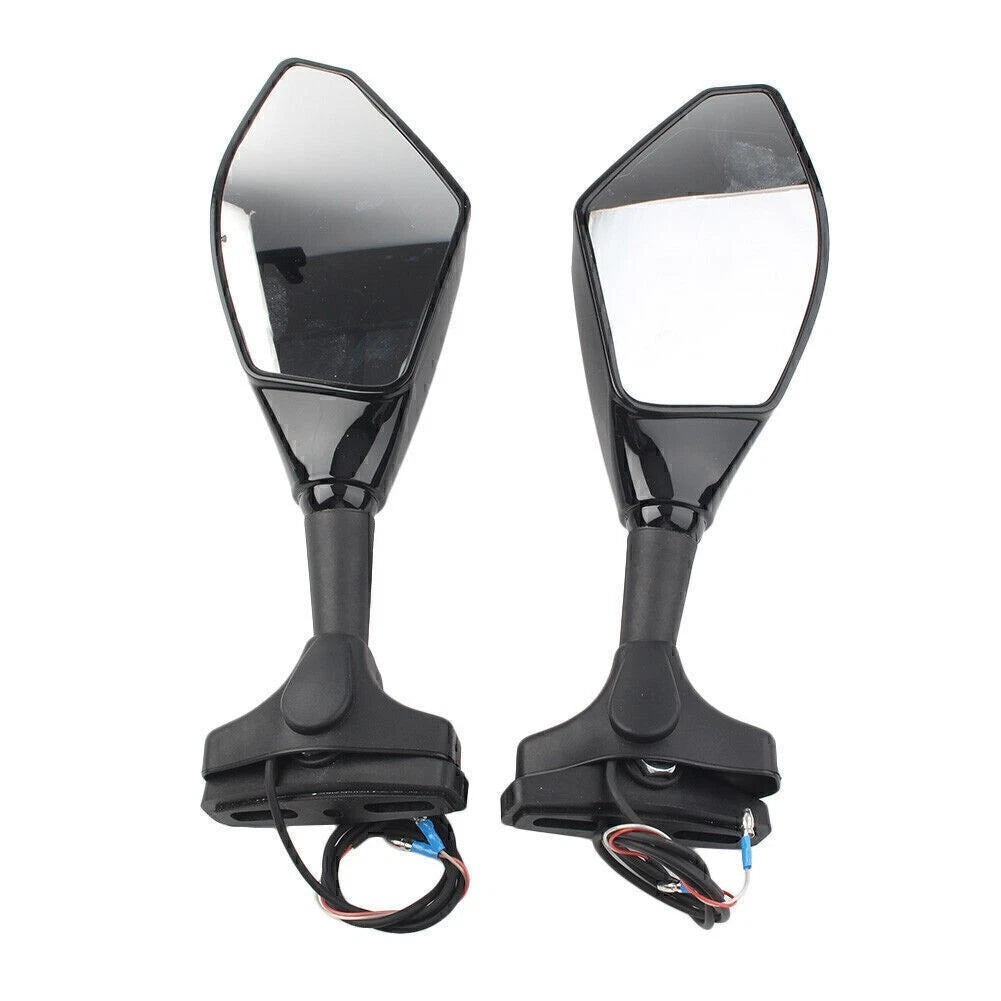 Rearview Mirror with LED Turn Signal for Honda Kawasaki Yamaha Suzuki Motorcycle