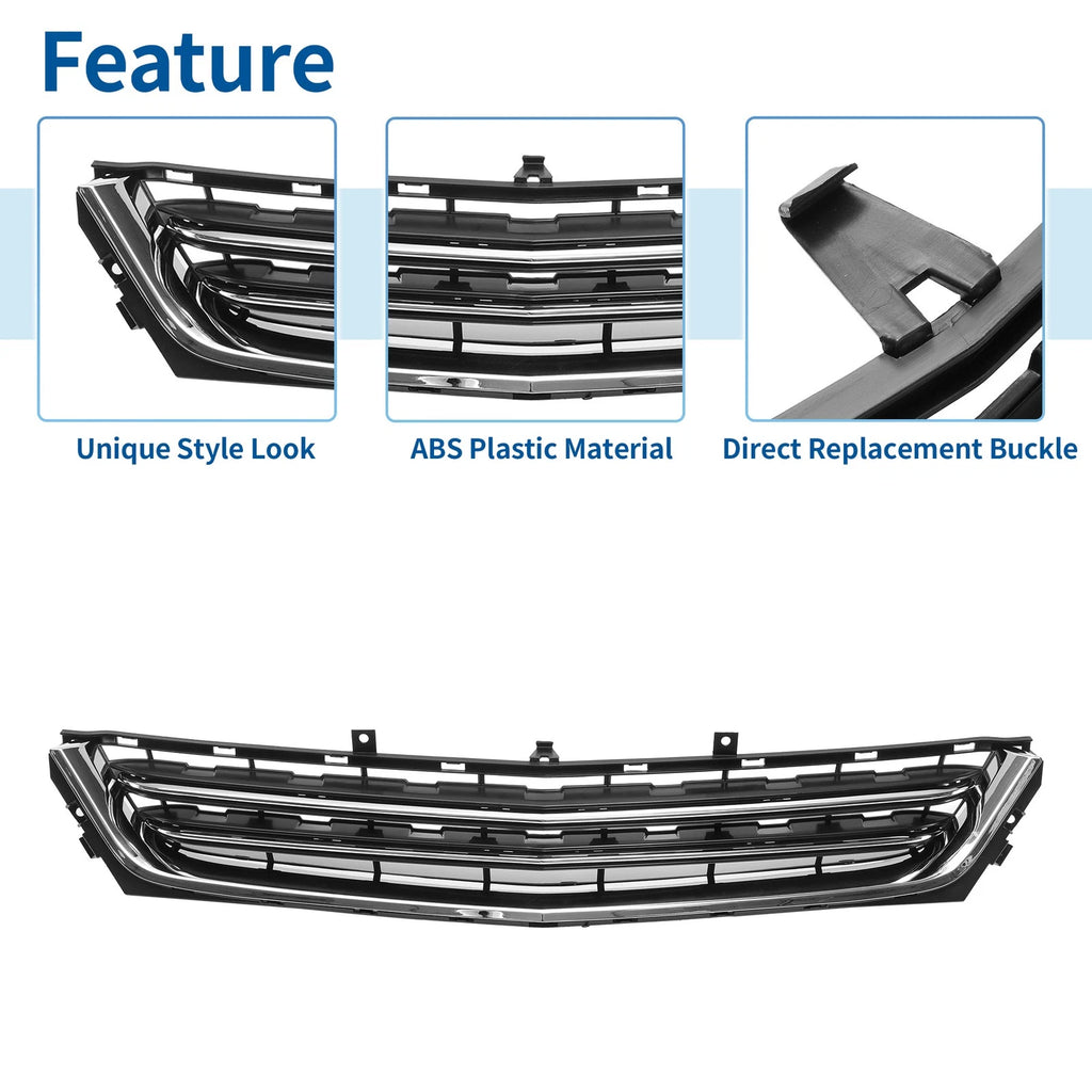 Set of 1 Front Lower Bumper Grille for Chevrolet Impala (2014–2020) Chrome