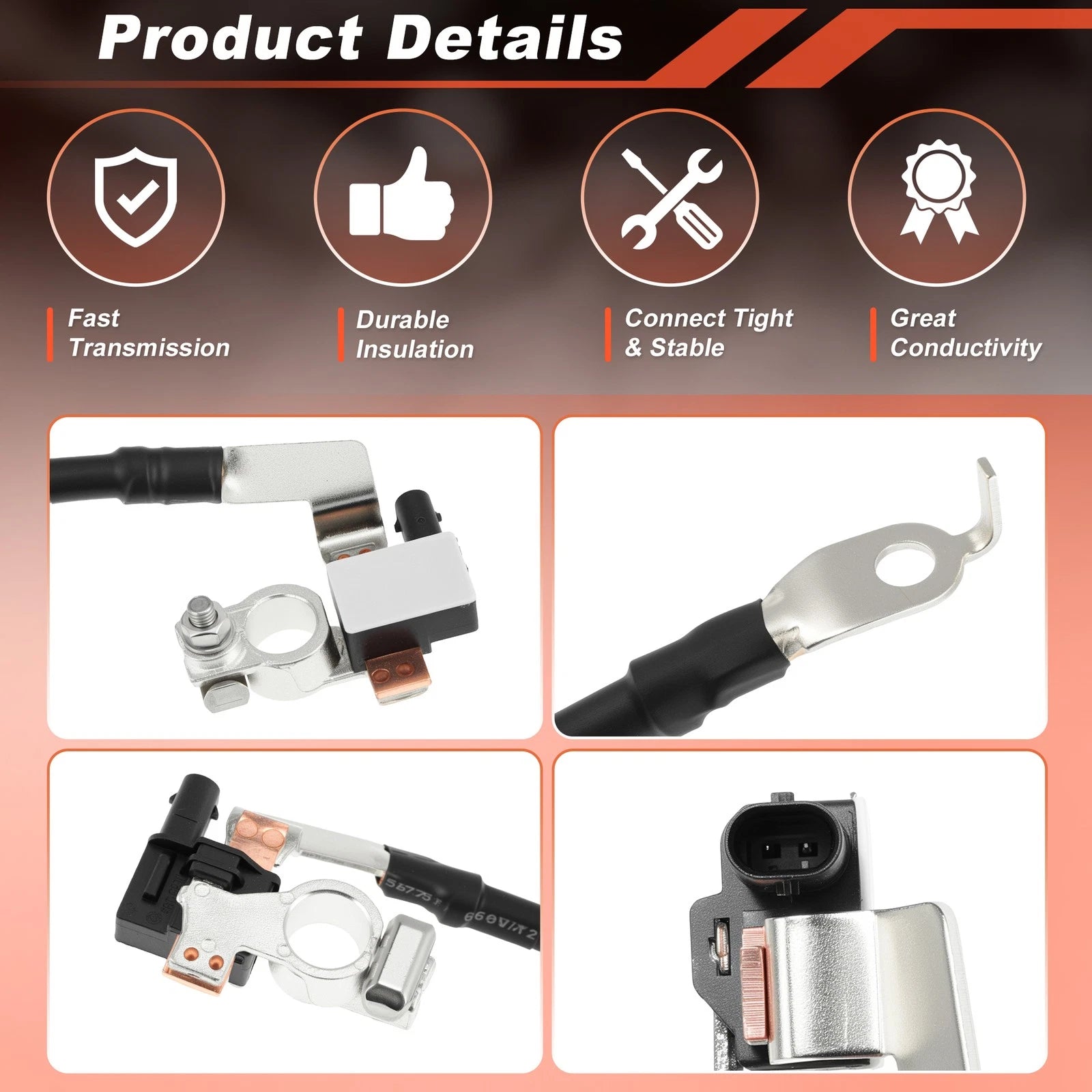 Negative Battery Cable with IBS for BMW 328i 335i 328xi 335d M3 M5 (2007–2013)