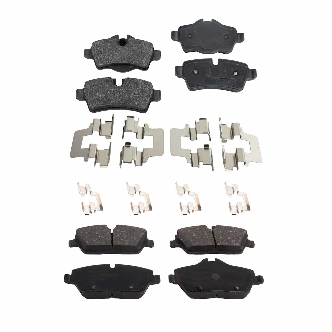 Set of 4 NAO Brake Pads for Mini Cooper (2007–2015)