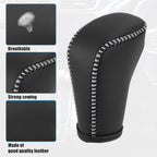 Shift Knob Cover for Honda Accord (2018–2022) - Black, Gray Stitches