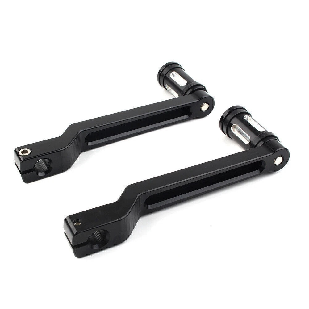 Black Heel & Toe Shift Lever + Shifter Pegs for Harley FLHT FLTR (2000–2023)