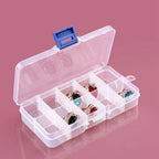 Adjustable Jewelry Ring Organizer Box Tray Holder for Earrings Storage