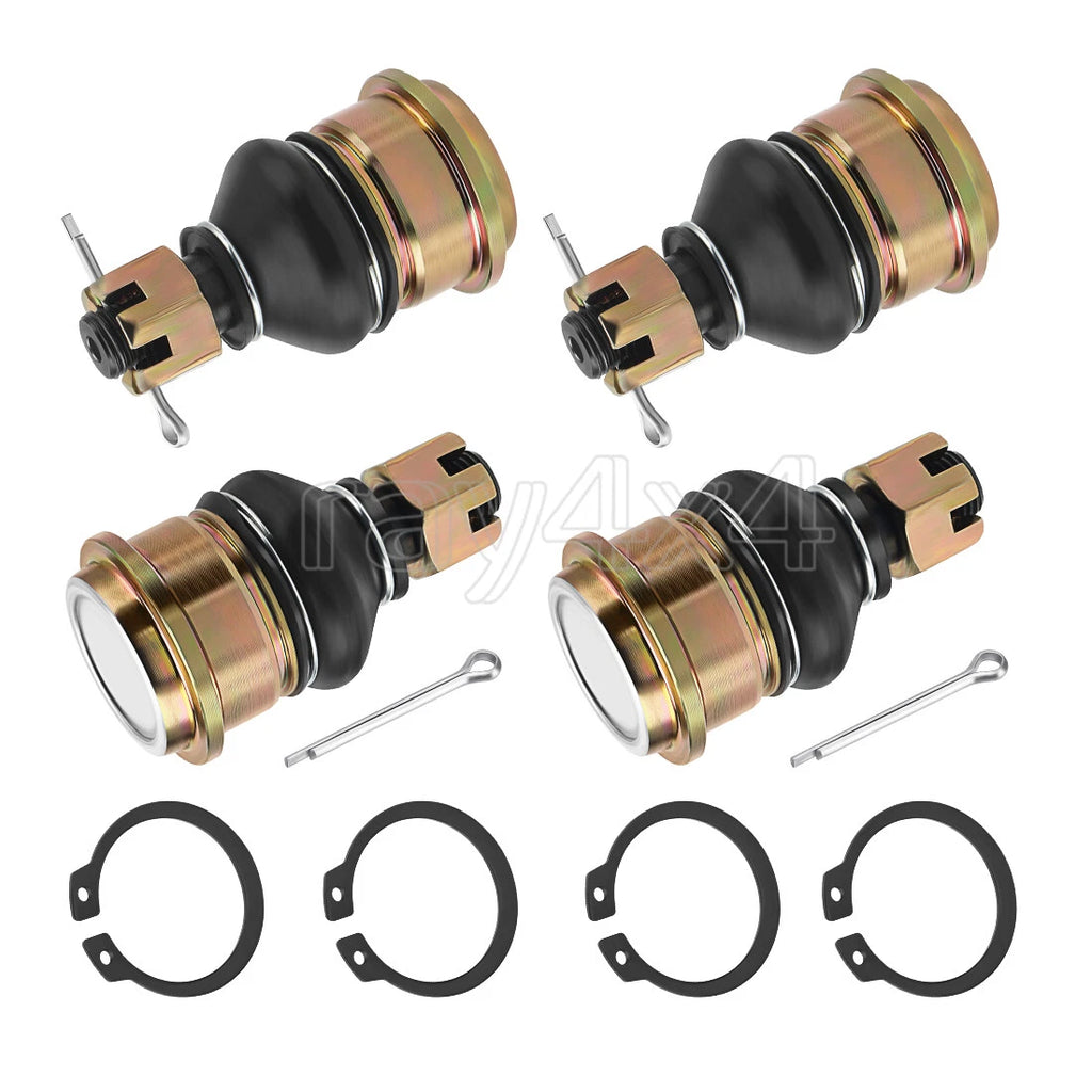 Set of 4 Upper & Lower Front Ball Joints for Yamaha Grizzly YFM 550 YFM 700 (2013–2024)