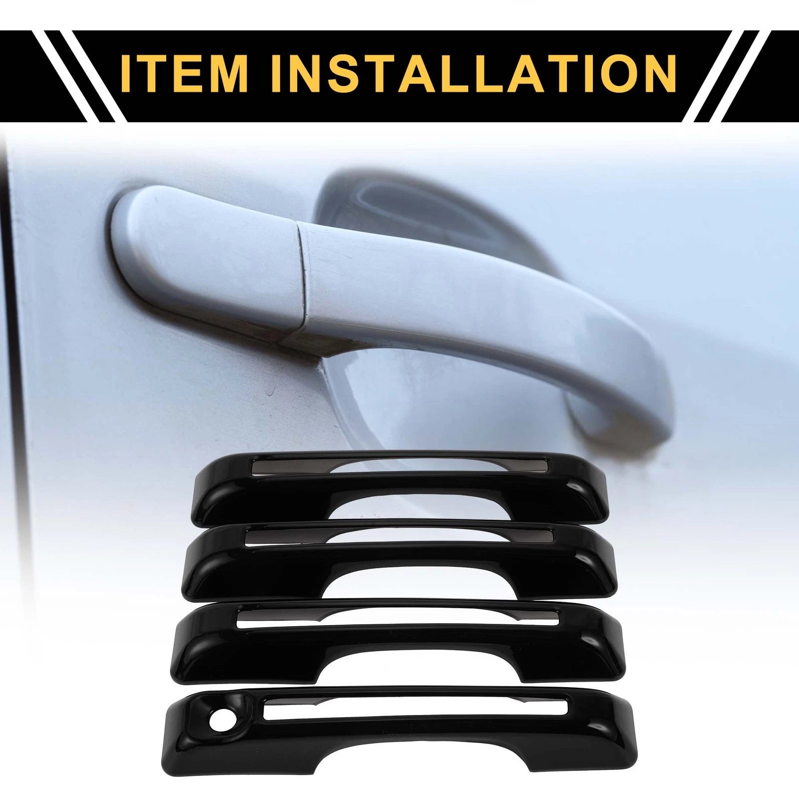 Set of 4 Car Door Handle Protectors for Ford Maverick (2022–2023) Glossy Black