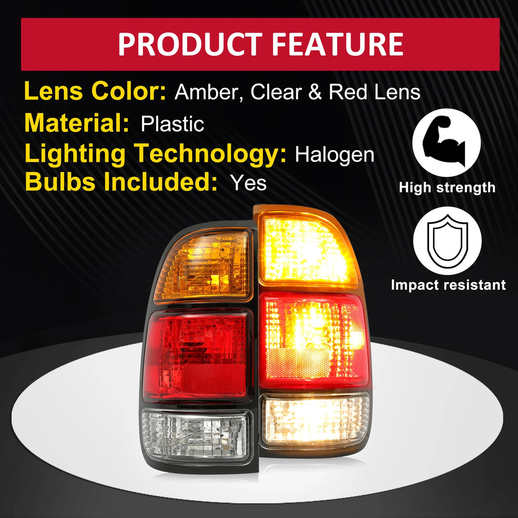 Tail Lights for Toyota Tundra (2000-2006) with Bulbs